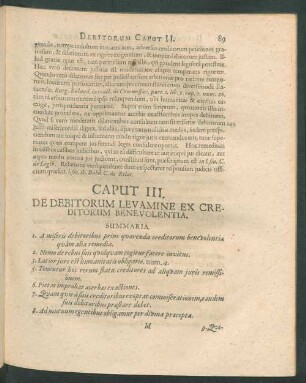 Caput III. De Debitorum Levamine Ex Creditorum Benevolentia.