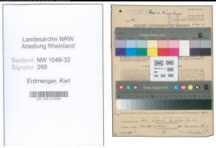 Entnazifizierung Karl Erdmenger , geb. 03.05.1889 (Angestellter)