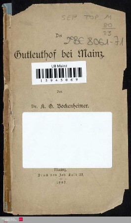 Der Gutleuthof bei Mainz