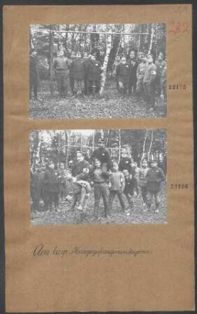 bayr. Kriegsgefangenenlager (Gefangene beim Spiel)