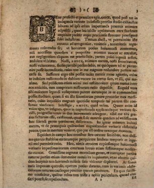 Christiani Avg. Crvsii, A.M. De Praecipvis Cognoscendae Veritatis Obstacvlis Commentatio Logica