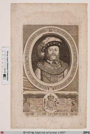 Bildnis Heinrich (Henry) VIII., König von England (reg. 1509-47)