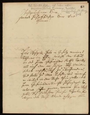 Briefe von Heinrich Christian von Senckenberg an Johann Friedrich von Uffenbach, Göttingen, 1736 - 1738