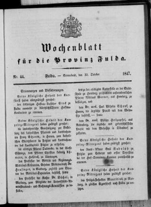 Nr. 4, Ausgabe vom 30. Oktober 1847