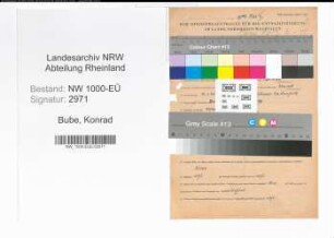 Entnazifizierung Konrad Bube, geb. 19.01.1901 (Reg.Sekretaer)