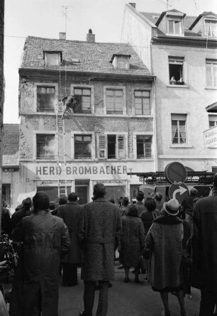 Brand im Haus Waldstraße 22.