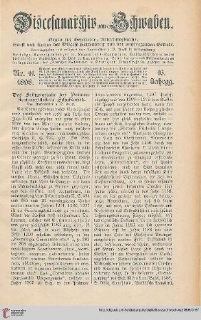 16: Das Stiftungsjahr des Prämonstratenserklosters Schussenried