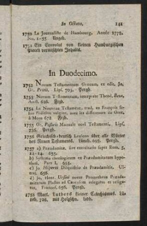 141-154, In Duodecimo.