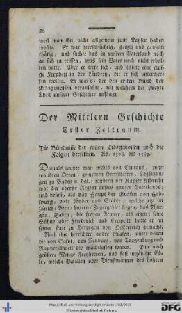 Mittlere Geschichte. Ao. 1308 - 1519.