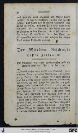 Mittlere Geschichte. Ao. 1308 - 1519.