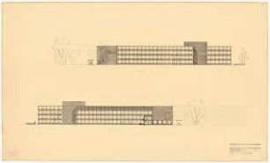Technische Universität Berlin Elektrotechnische Institute, 2. Bauabschnitt: Ansichten 1:200