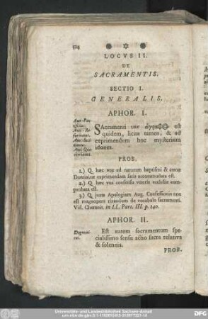 Sectio I. Generalis.