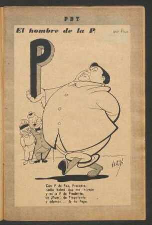 El hombre de la "P" - [Caricatura]