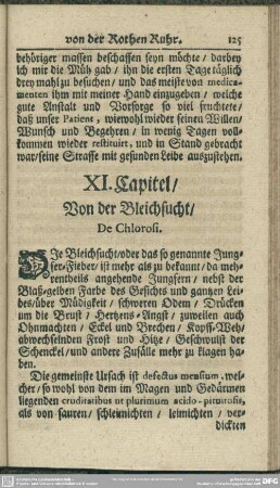 XI. Capitel. Von der Bleichsucht