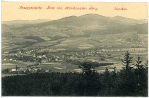Großpostwitz. Bl.a. Großpostwitz u. Corneboh v. Mönchswalder Berg