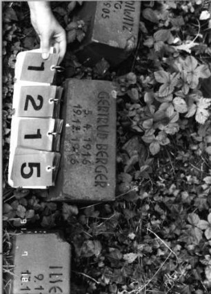 Grabstein 1215 [Hahn S. 236 Grab-Nr. 1907]