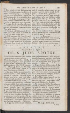 Epistre Catholique De S. Jude Apotre