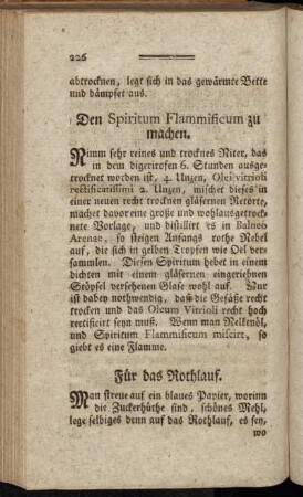 Für das Rothlauf