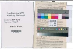 Entnazifizierung Rudolf Bichler , geb. 19.06.1897 (Bahnbeamter)