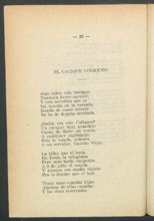 El cacique Coliqueo