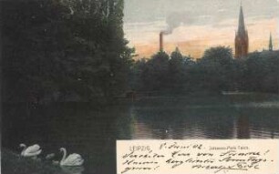 Leipzig: Johanna-Park, Teich