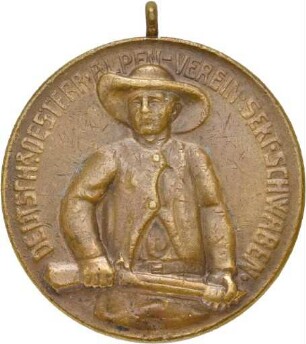 Medaille auf das Jahresfest der Sektion Schwaben des DAV 1912