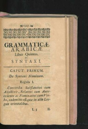 Liber Quintus. De Syntaxi.