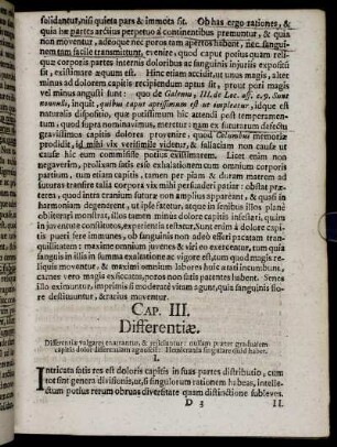 Cap. III. Differentiæ.