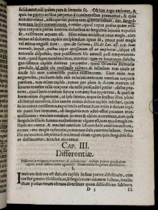 Cap. III. Differentiæ.