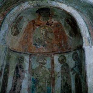 Naxos. Panagia Drosianí. Frühbyzantinische Fresken