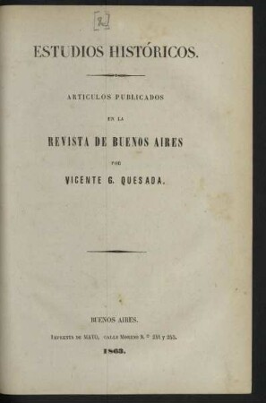 Estudios históricos