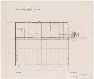 Siedlung Hinrichssegen, Bruckmühl Tuchfabrik: Grundriss 1:200