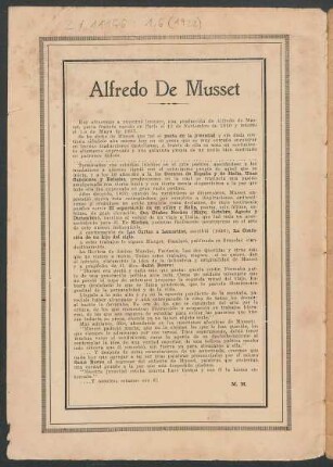 Alfredo De Musset