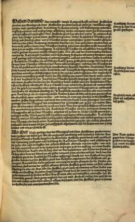 Allen und yeglichen ... empieten wir Burgermaister und Rate des heiligen Reichs Stat Nürmberg unser ... dienst ... und fugen einem yeden zuvernemen, das ... herr Casimirus Marggraf zu Brandenburg ... einen neuen ... wein Zol aufgericht ...