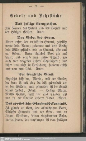 Gebete und Lehrstücke