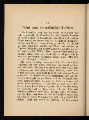 212-225, XXI. Fahrt durch die wallachische Tiefebene