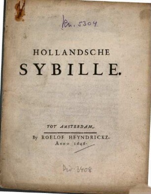 Hollandsche Sybille
