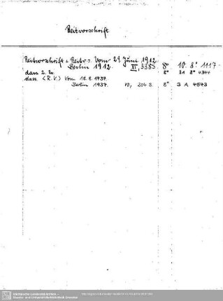 Reitvorschrift