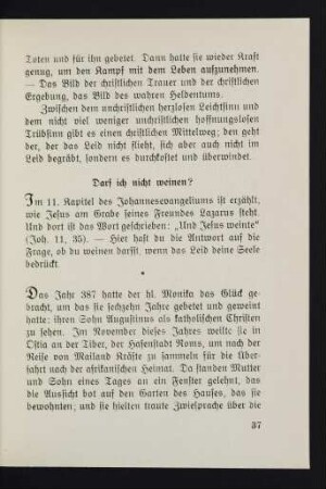 37-40 Darf ich nicht weinen?