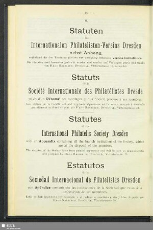 Statuts de la Société