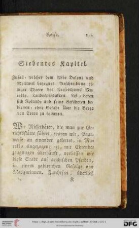Siebentes Kapitel