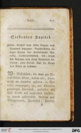 Siebentes Kapitel