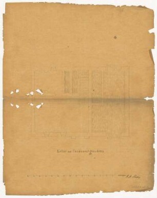 Grundriss Keller und Fundament