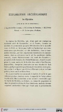 2: Exploration archéologique du Chettâba (près de la ville de Constantine)