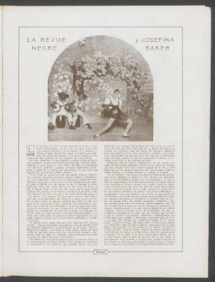 La Revue Negre y Josefina Baker