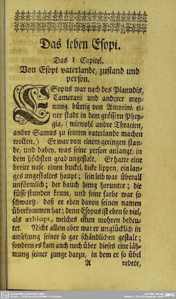 Das Leben Esopi