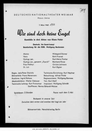 Wir sind doch keine Engel