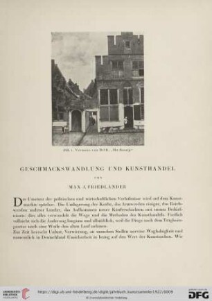 Geschmackswandlung und Kunsthandel