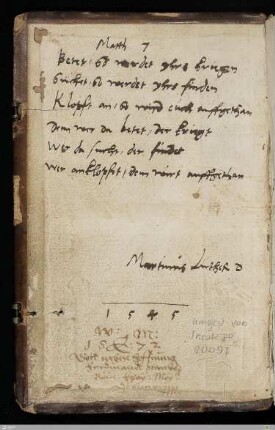 Autograph Luther