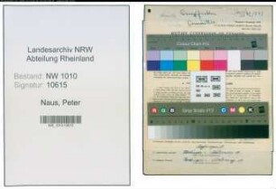Entnazifizierung Peter Naus , geb. 02.04.1898 (Arbeiter)